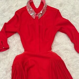 Three floor beautiful dress